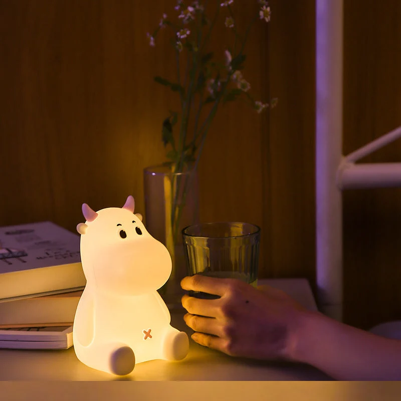 Dimmbares Kuh Nachtlicht aus Silikon