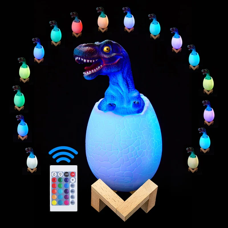 Dino Ei Nachtlicht mit Fernbedienung