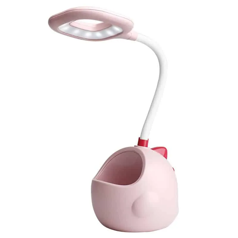 Rosa Dinosaurier LED Schreibtischlampe Mädchen