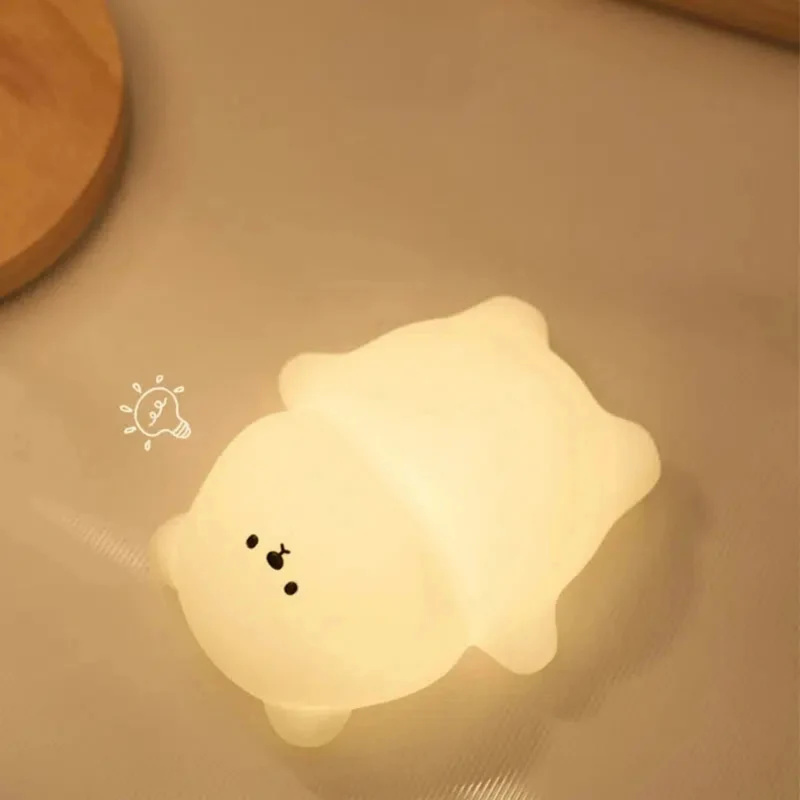 Nachtlicht Bär aus Silikon mit Timer und LED für Kinder