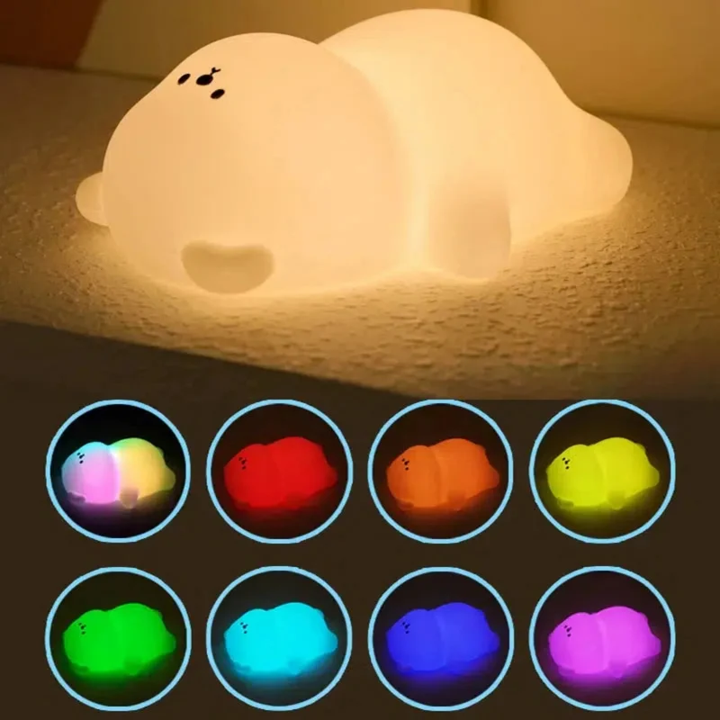 Nachtlicht Bär aus Silikon mit Timer und LED für Kinder