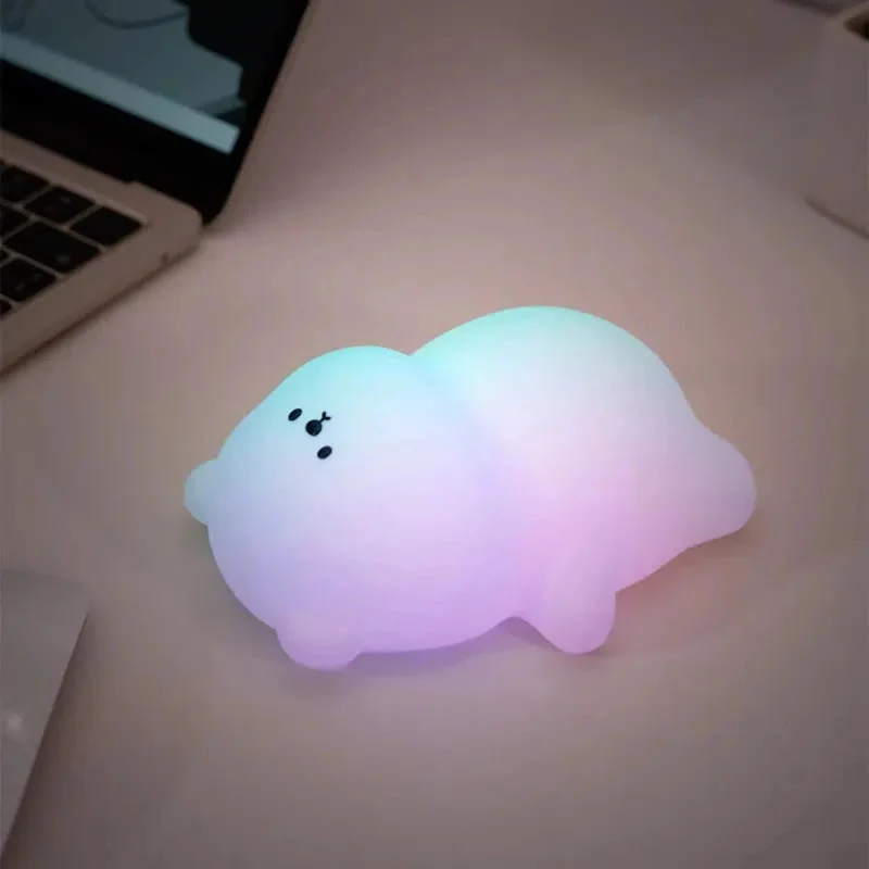 Nachtlicht Bär aus Silikon mit Timer und LED für Kinder
