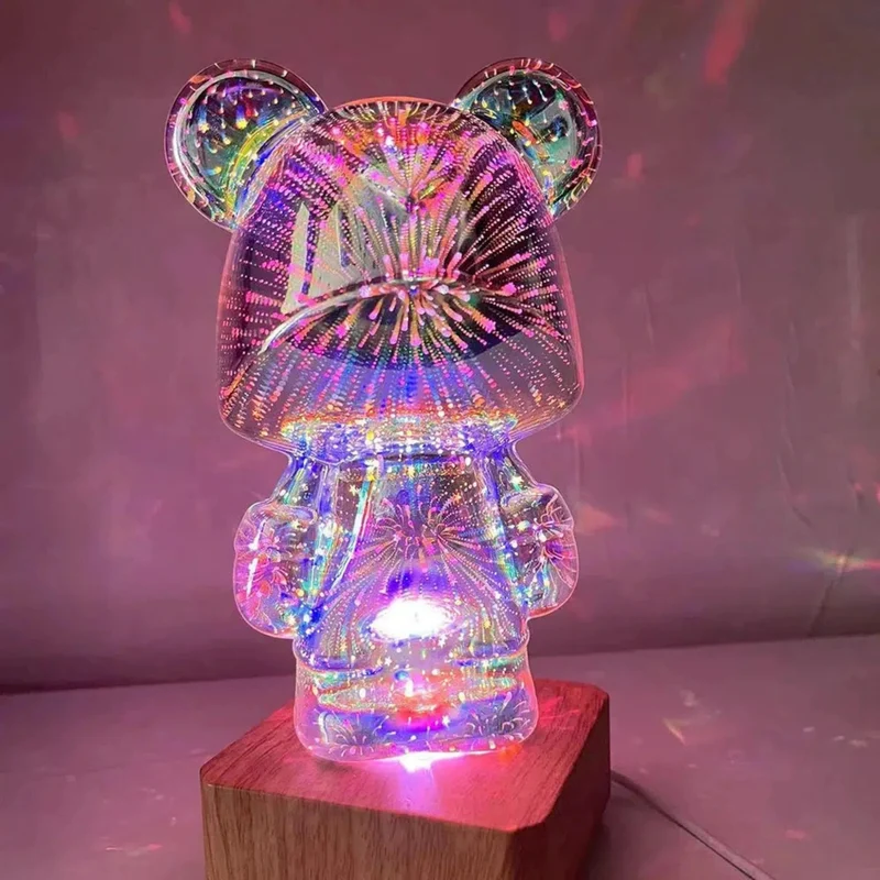 Nachtlicht Bär mit 3D-Effekt für magische Nächte