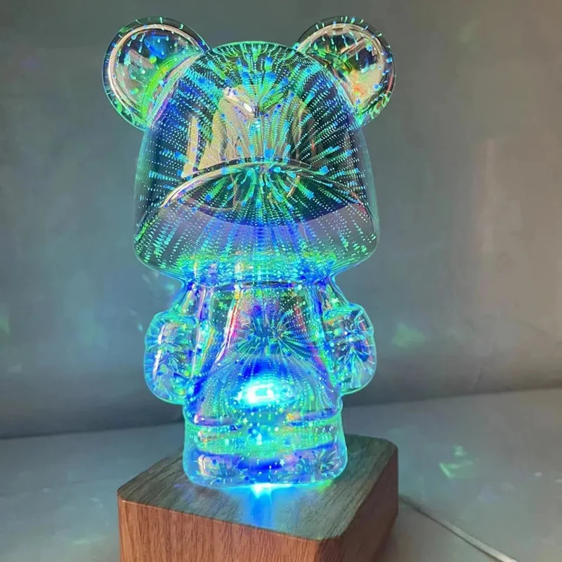 Nachtlicht Bär mit 3D-Effekt für magische Nächte