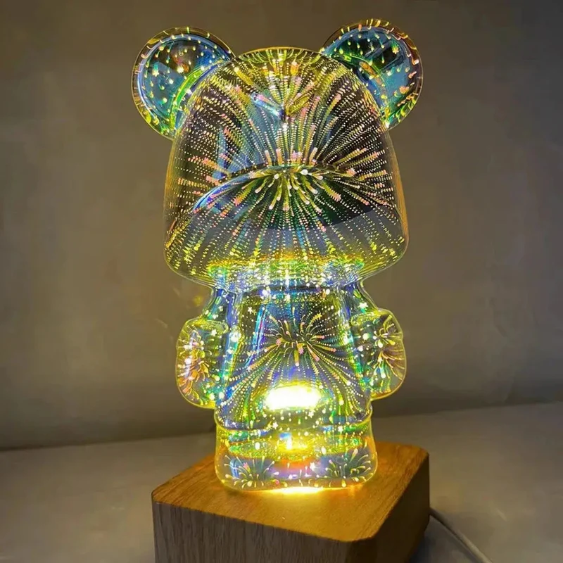 Nachtlicht Bär mit 3D-Effekt für magische Nächte