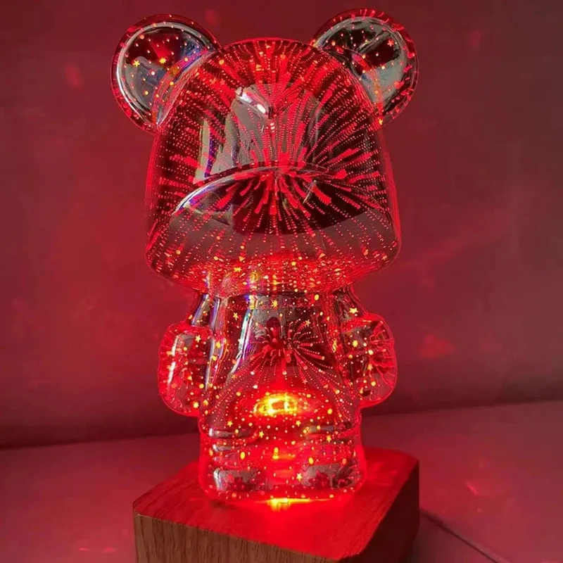 Nachtlicht Bär mit 3D-Effekt für magische Nächte