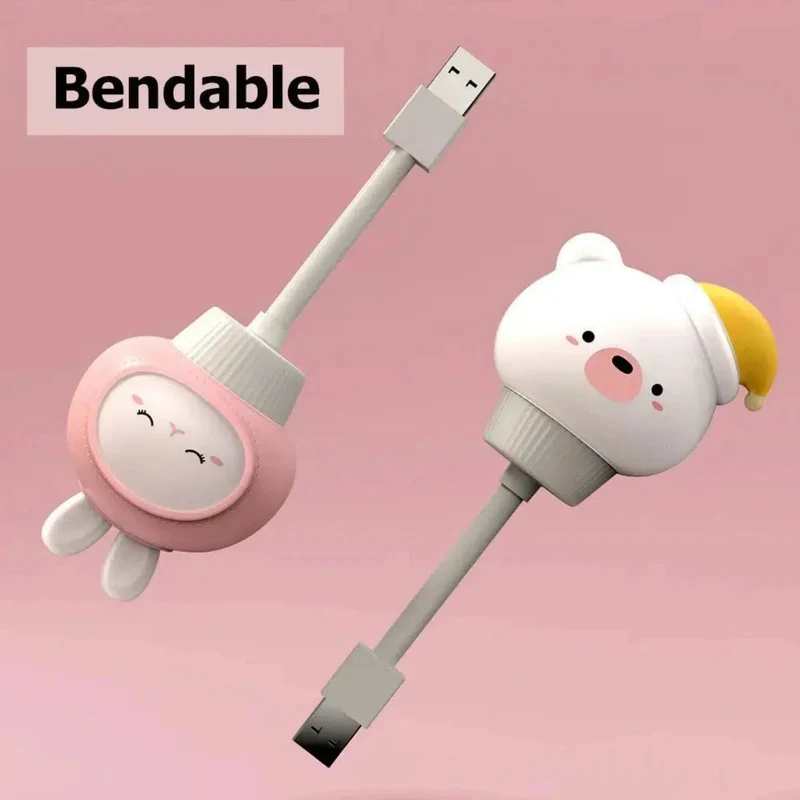 Nachtlicht Bär LED mit USB und Steckdose, Fernbedienung für das Kinderzimmer