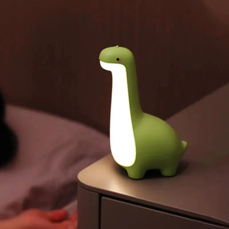 Dinosaurier Nachtlicht – Kinderlampe mit Timer und USB-Ladung