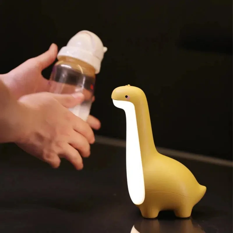 Dinosaurier Nachtlicht – Kinderlampe mit Timer und USB-Ladung