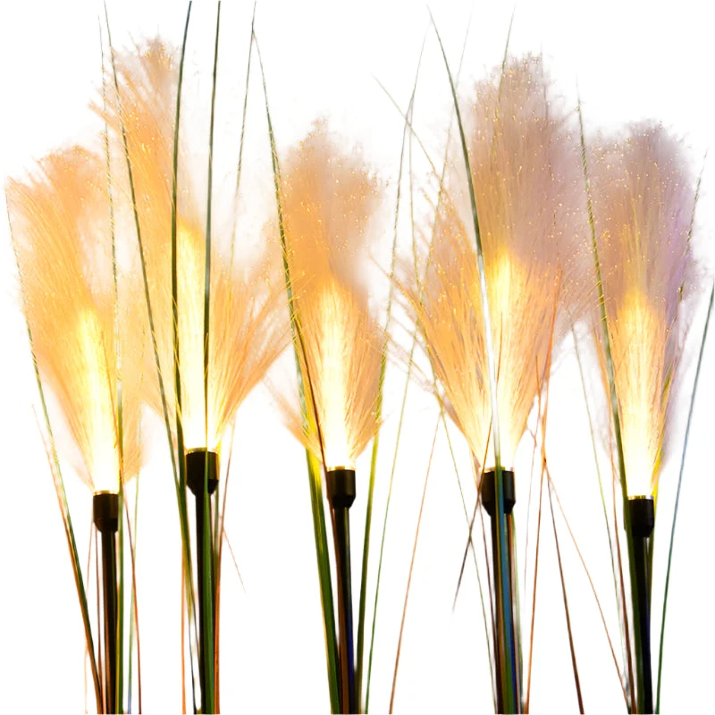 ReedGlow | Solar-Schilfrohr Leuchte mit Farbwechsel