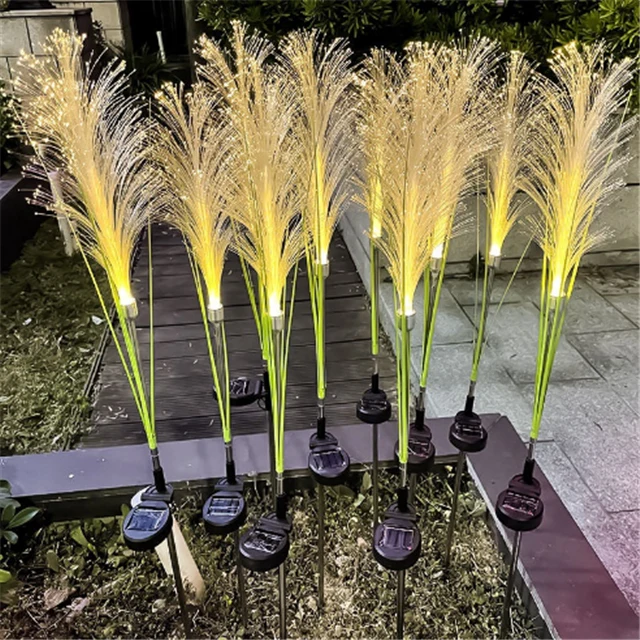 ReedGlow | Solar-Schilfrohr Leuchte mit Farbwechsel