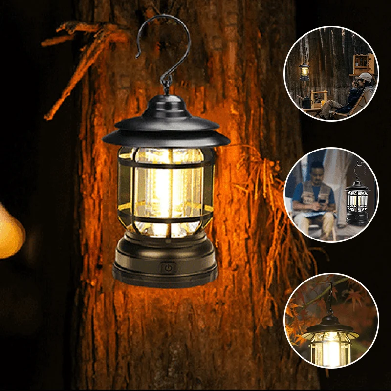 VitroFacet | Tragbare Vintage-Campinglampe