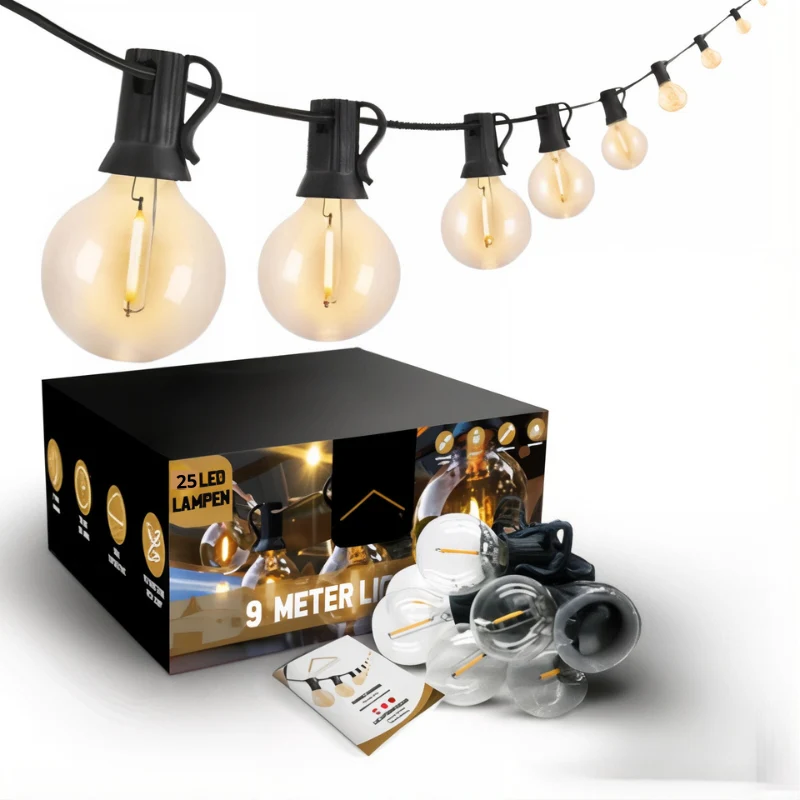 LumiGlow | Wasserdichte LED-Lichterkette für Garten & Terrasse