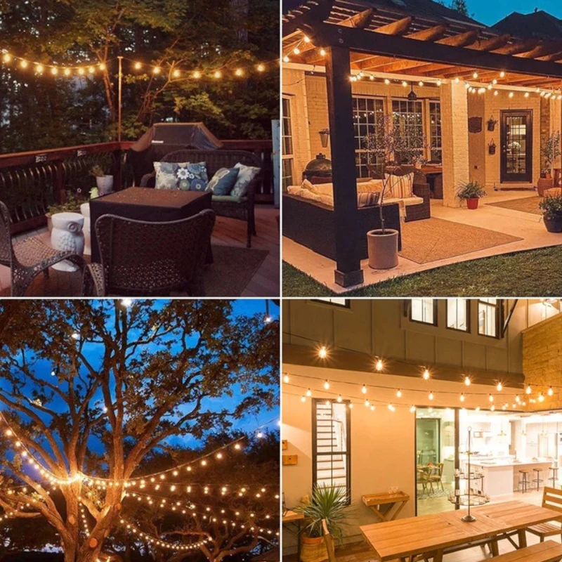 LumiGlow | Wasserdichte LED-Lichterkette für Garten & Terrasse