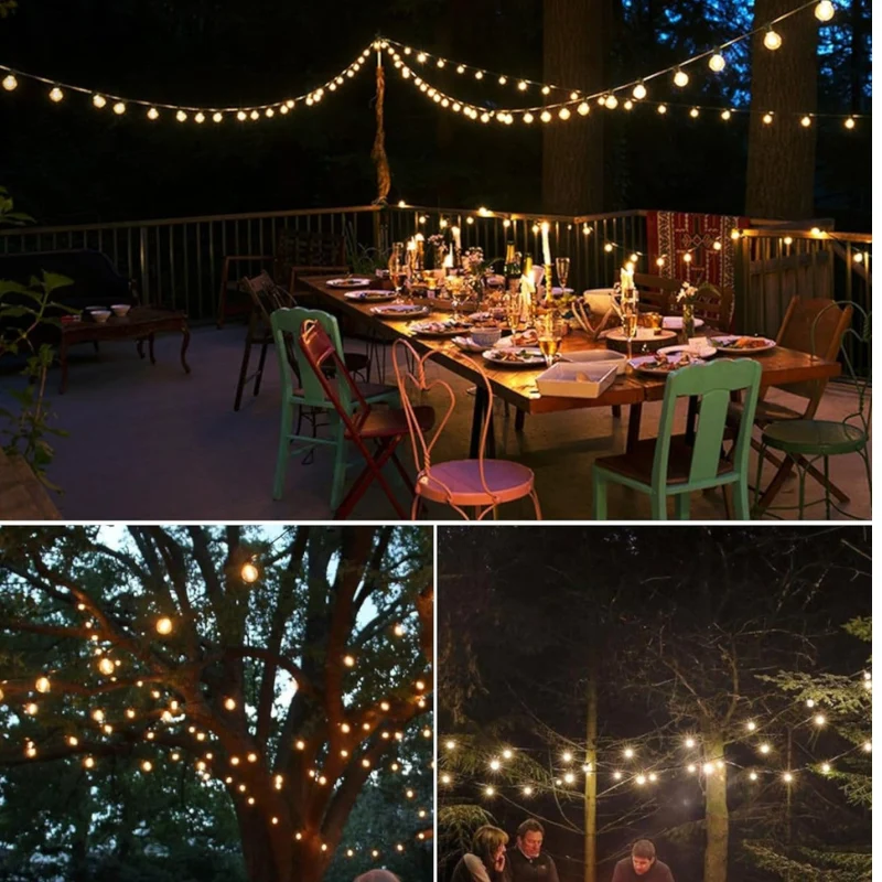 LumiGlow | Wasserdichte LED-Lichterkette für Garten & Terrasse
