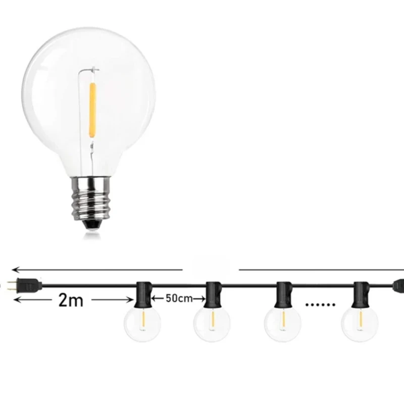LumiGlow | Wasserdichte LED-Lichterkette für Garten & Terrasse