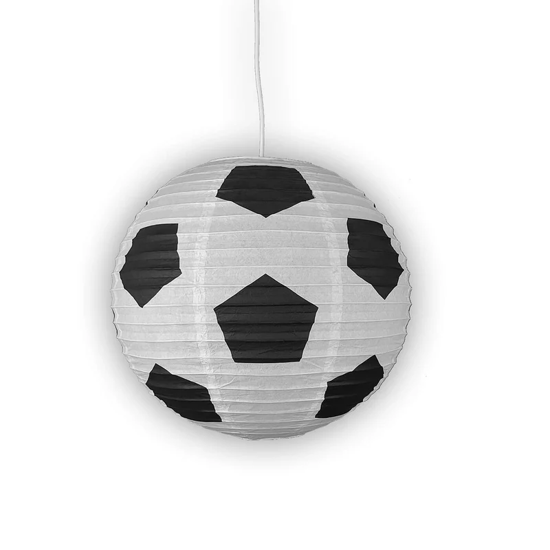 Pendelleuchte Papierballon Fußball