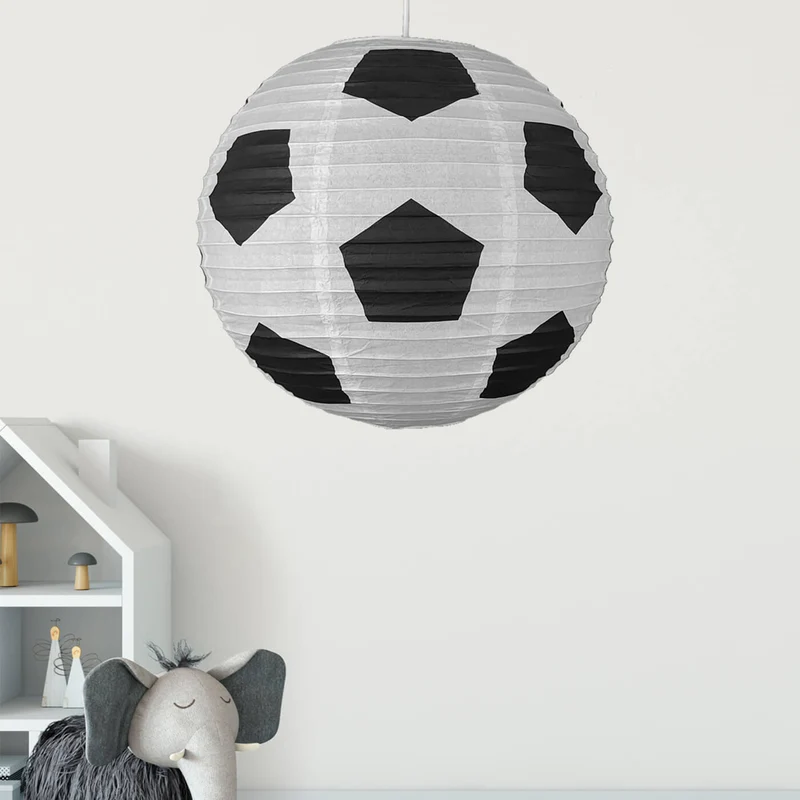 Pendelleuchte Papierballon Fußball
