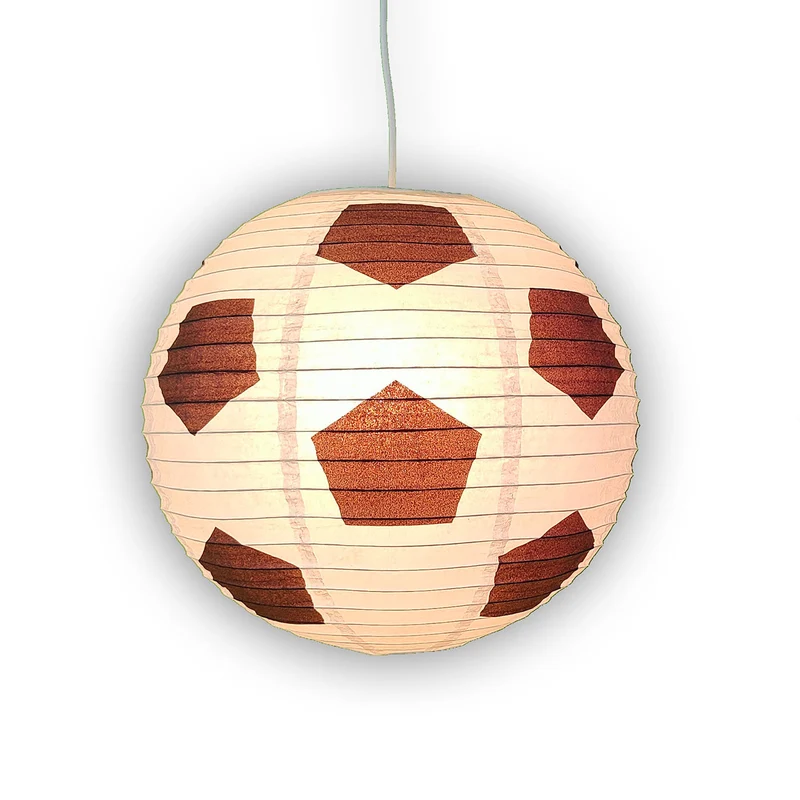 Pendelleuchte Papierballon Fußball