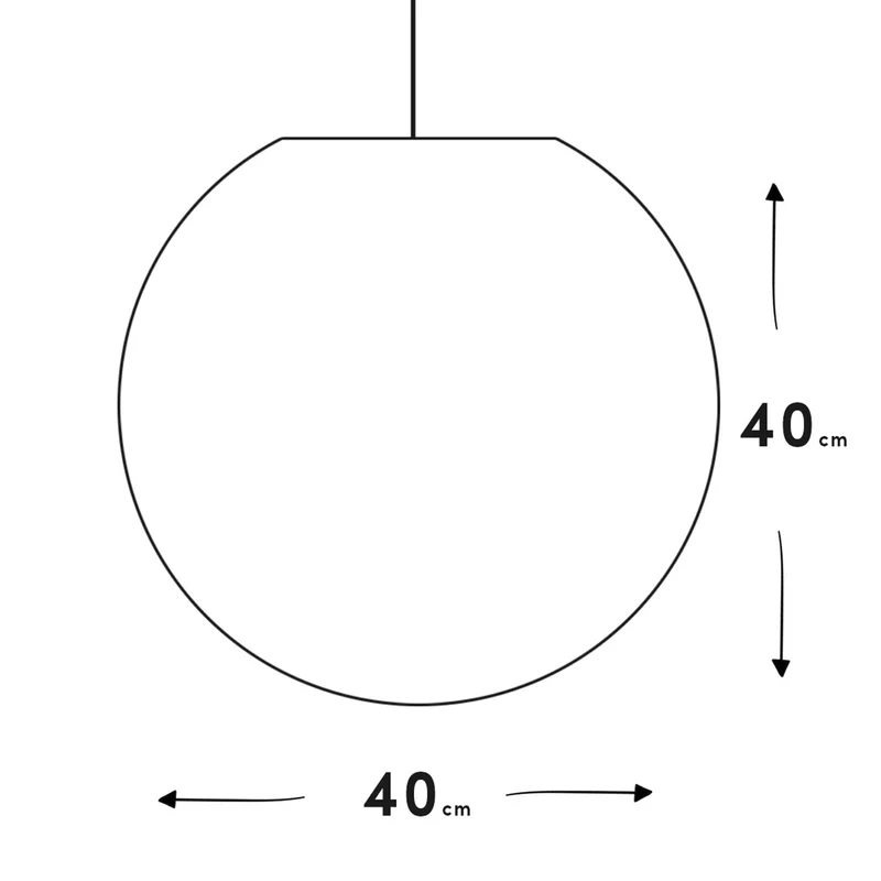 Pendelleuchte Papierballon Bunte Blumen