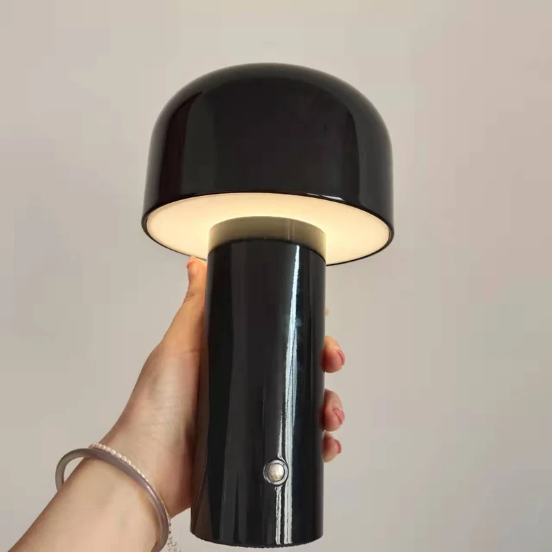 Kabellose italienische Design Pilz Tischlampe