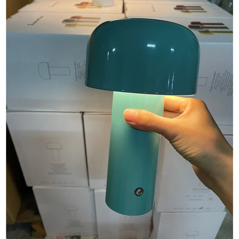 Kabellose italienische Design Pilz Tischlampe