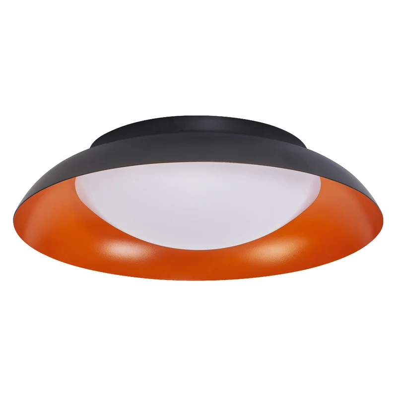 OSRAM ORBIS Plate Deckenleuchte 19W 310mm schwarz/orange