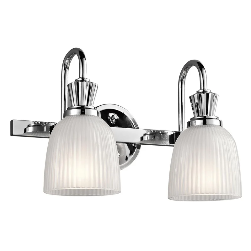 Wandleuchte Cora 2-flammig Chrom