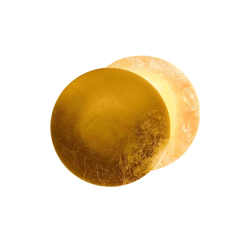 Lunoro | LED-Wandleuchte in Gold und Rotbronze