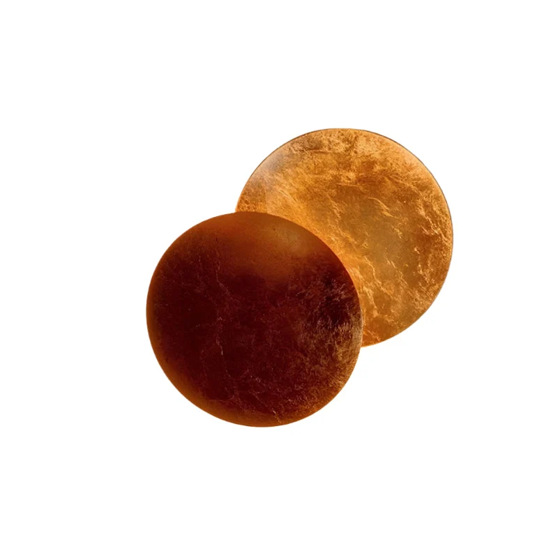 Lunoro | LED-Wandleuchte in Gold und Rotbronze