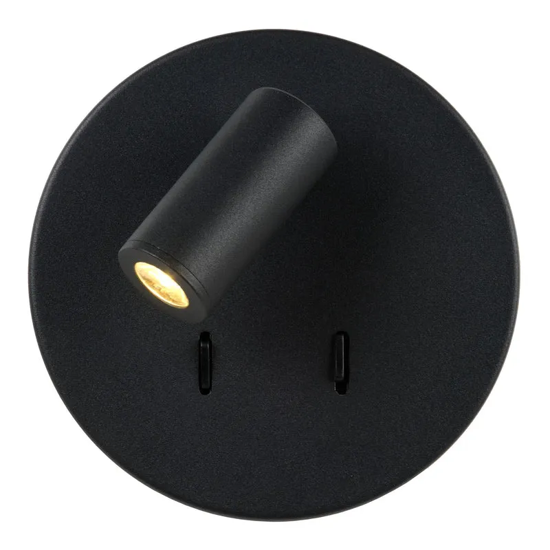 LED-Bettleuchte Bentjer schwenkbar rund Ø 14cm