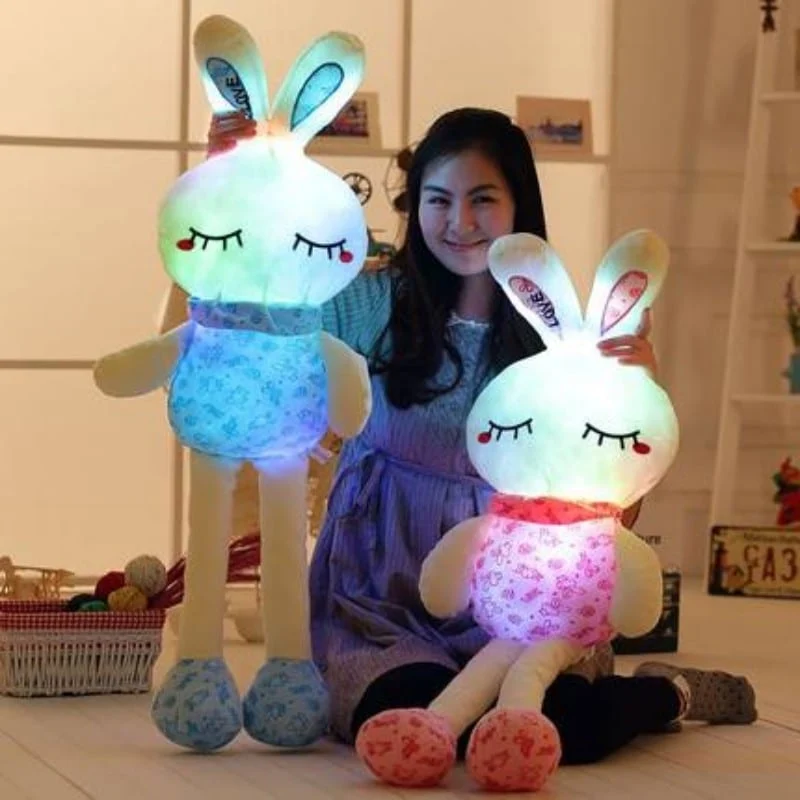 Leuchtendes Kaninchen Kuscheltier mit LED