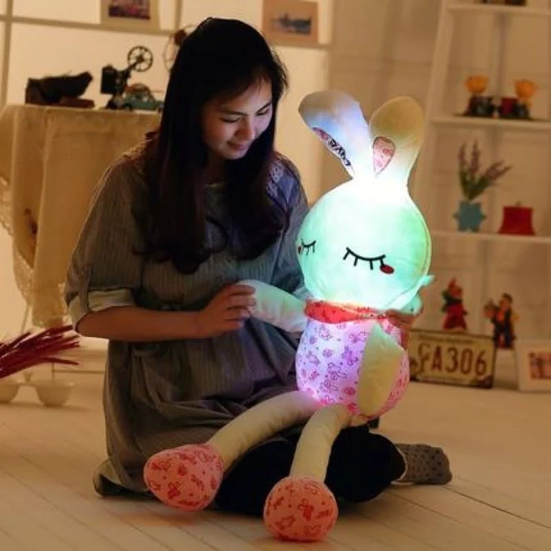 Leuchtendes Kaninchen Kuscheltier mit LED