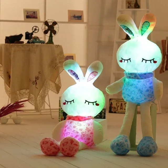 Leuchtendes Kaninchen Kuscheltier mit LED