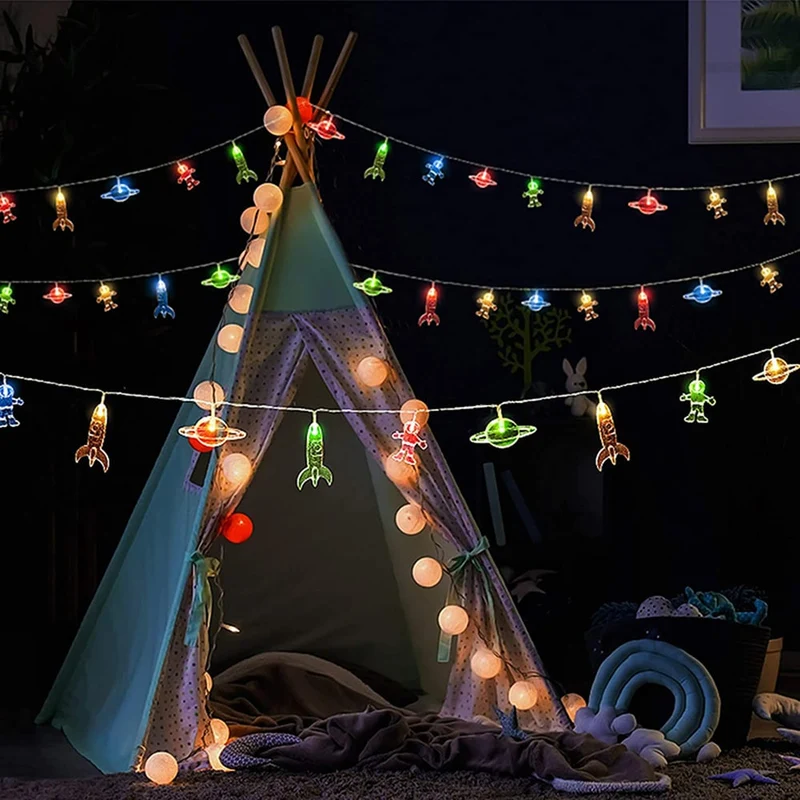 Weltraum LED Lichterkette für Kinderzimmer