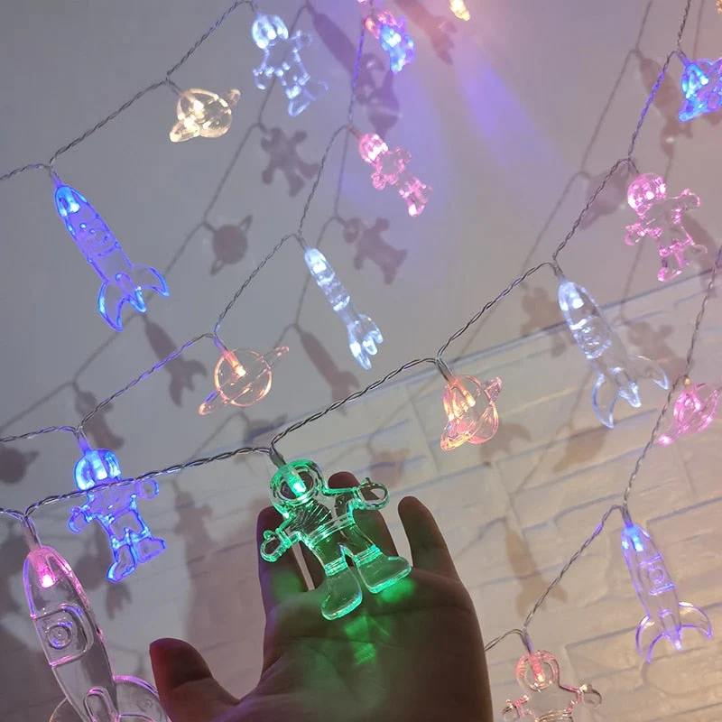 Weltraum LED Lichterkette für Kinderzimmer