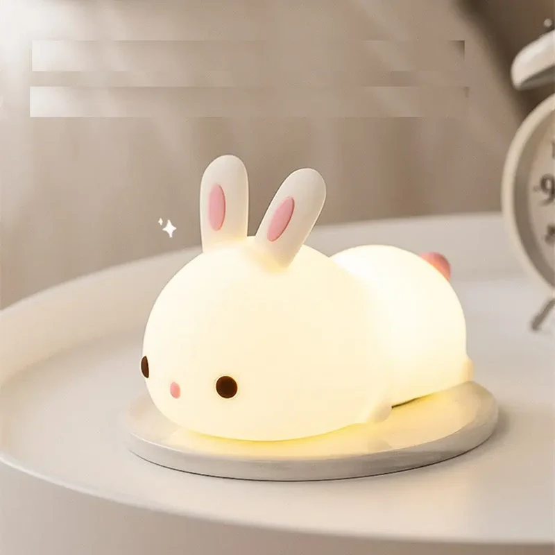 Silikon Hase Nachtlicht mit Fernbedienung