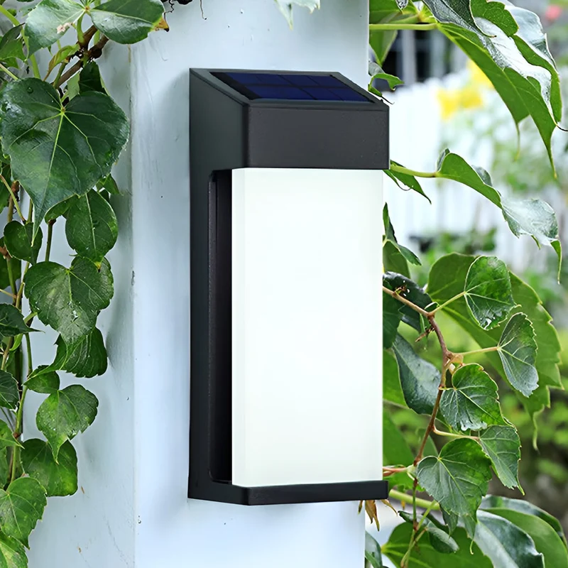 SolarNoir | Solar Wandleuchte Duo mit warmweißem Licht