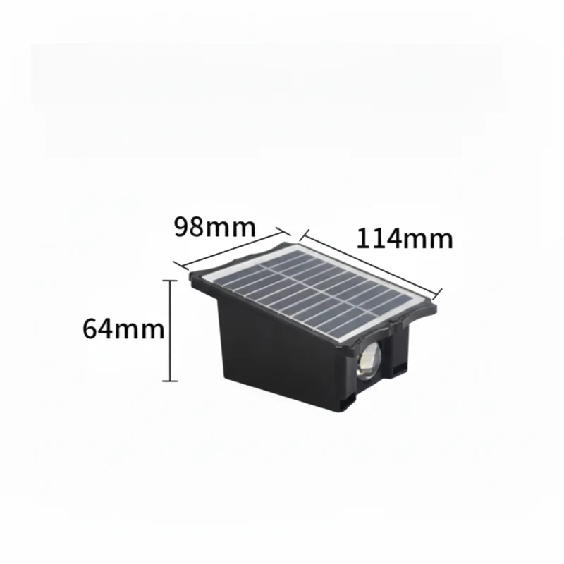 SunGlow Edge | Solar Wandleuchte mit warmweißem Licht