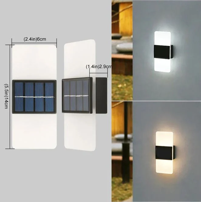 PyraRidge | Solar-LED-Wandleuchte für den Außenbereich