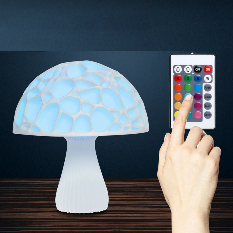 Dekorative LED Pilz Lampe als Nachtlicht