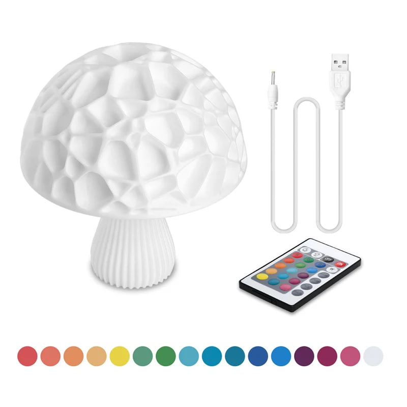 Dekorative LED Pilz Lampe als Nachtlicht