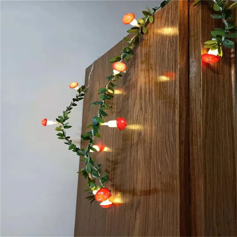 Pilz Lichterkette für Kinderzimmer Dekoration