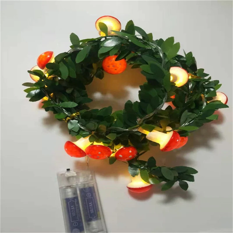 Pilz Lichterkette für Kinderzimmer Dekoration