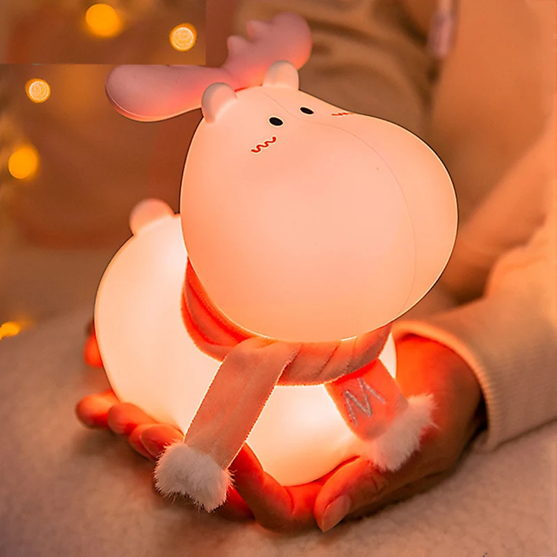 Wiederaufladbare Elch Lampe als Nachtlicht