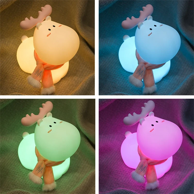 Wiederaufladbare Elch Lampe als Nachtlicht