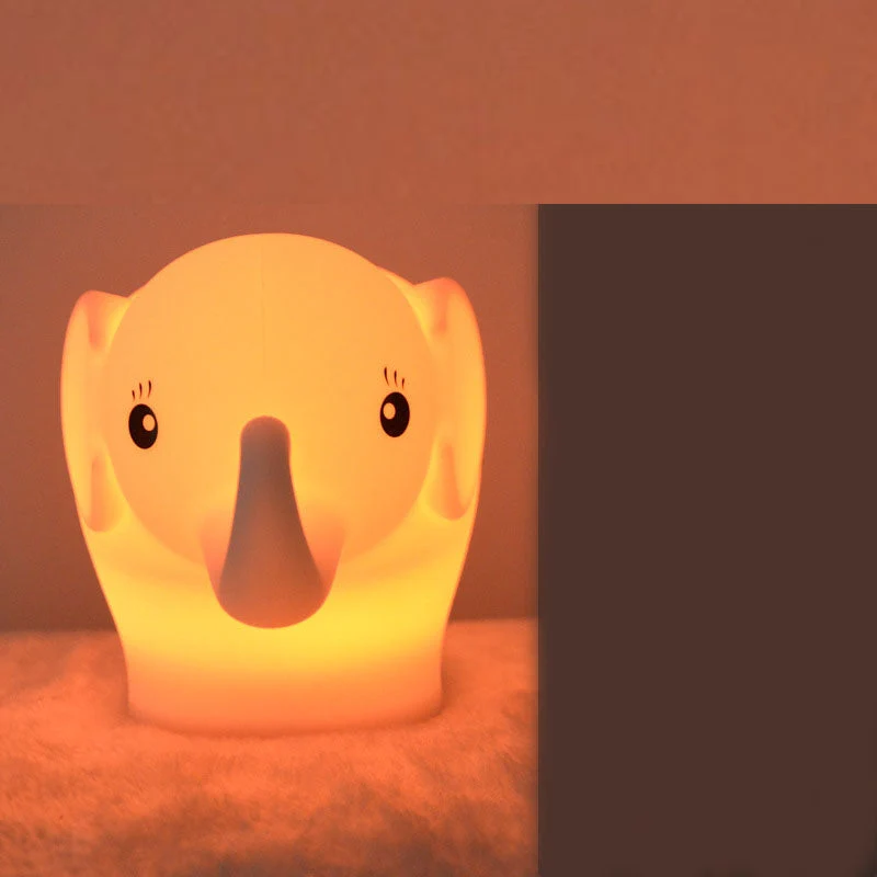 Buntes Elefant Mini LED Nachtlicht Baby
