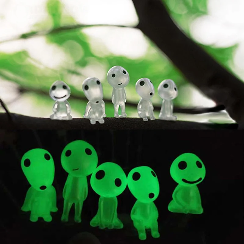 Leuchtende Waldgeist Figuren für Kinder Deko