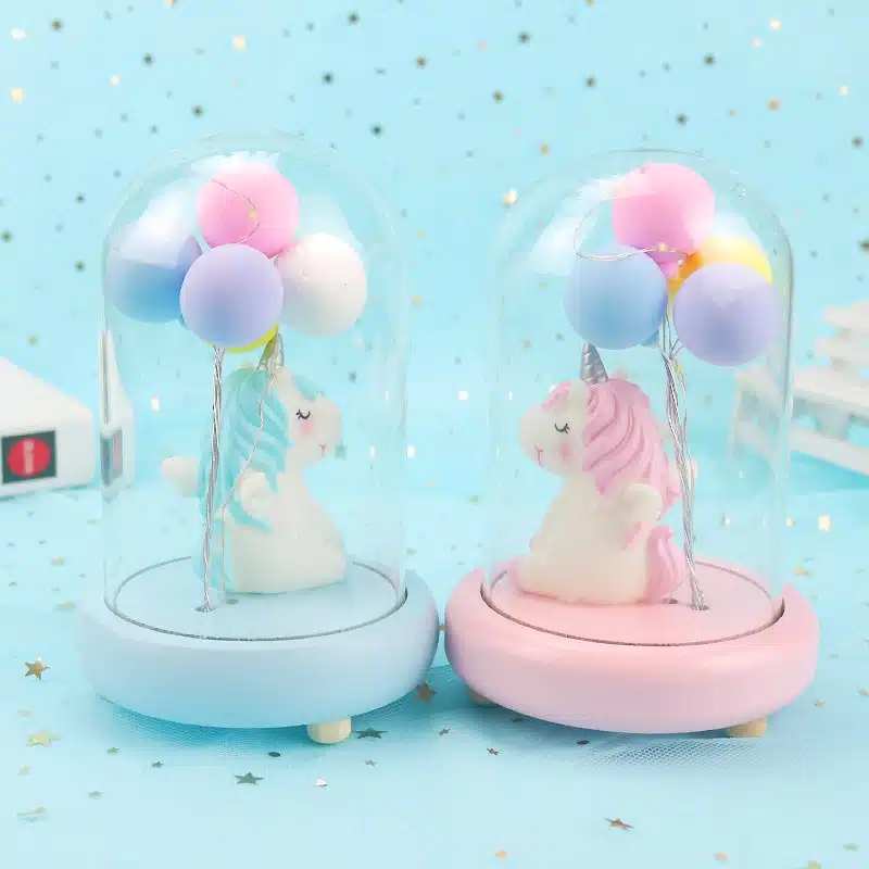 Einhorn Nachtlicht mit Ballons für Kinder