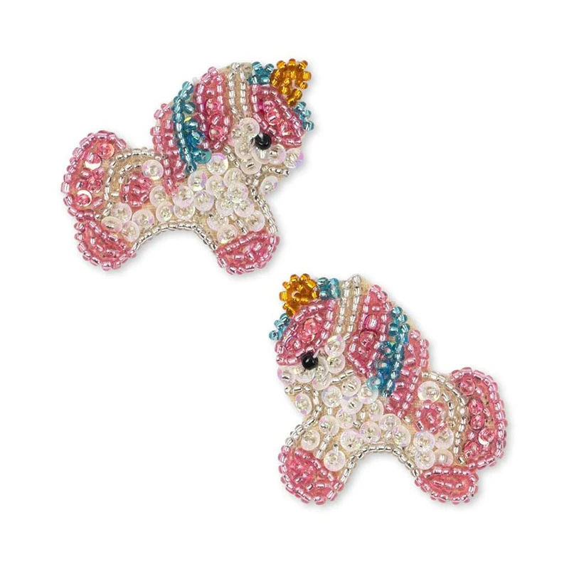 2-er-Pack Einhorn-Haarclips mit Perlen